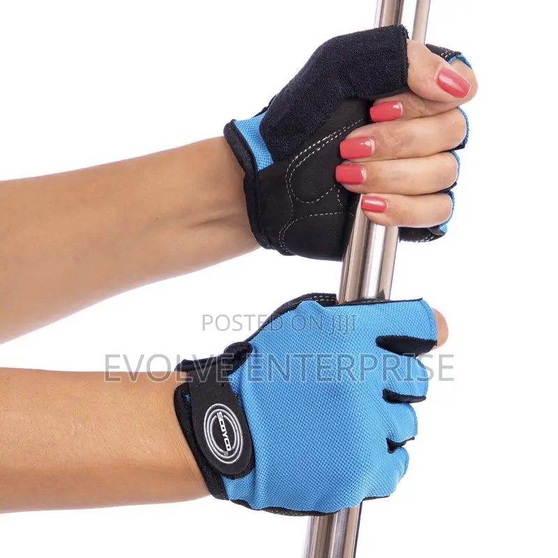 Open-Finger Cycling Gloves - Multicolor