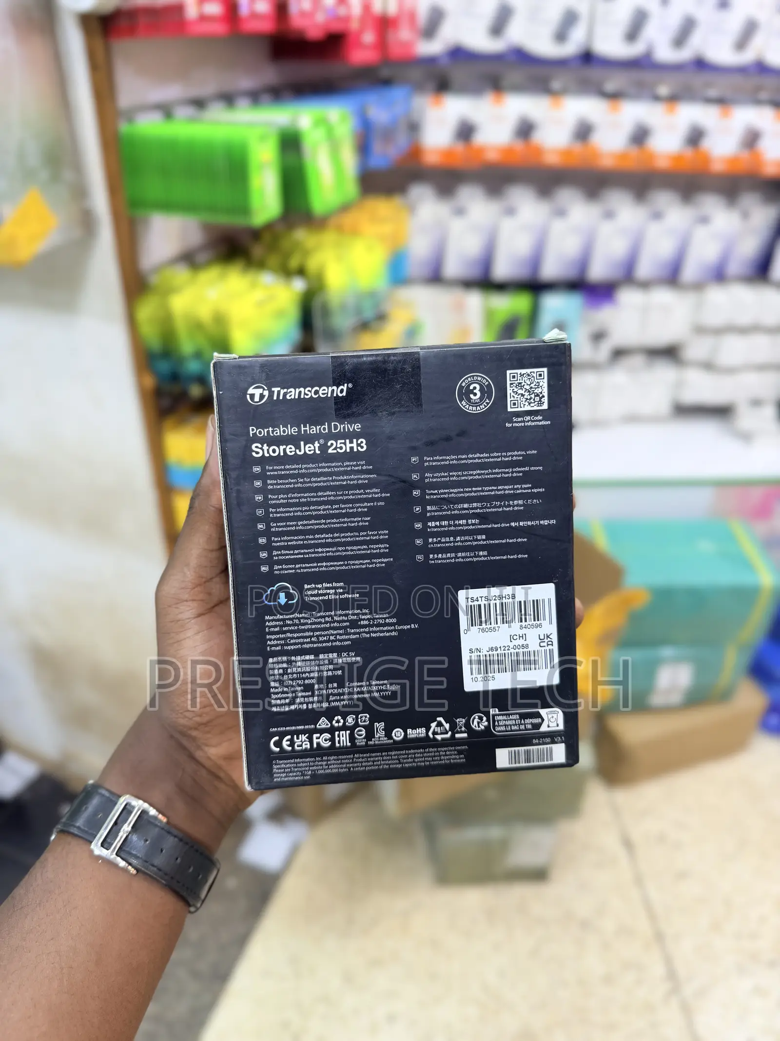 Transcend 4tb Hdd Storejet 25h3 Usb 3.1 Portable Hard Drive