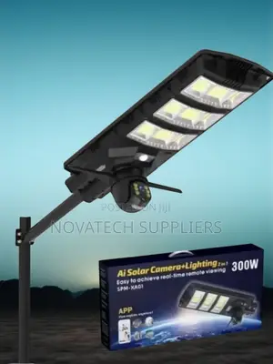 300w Solar Camera and Flood Light – Outdoor Security