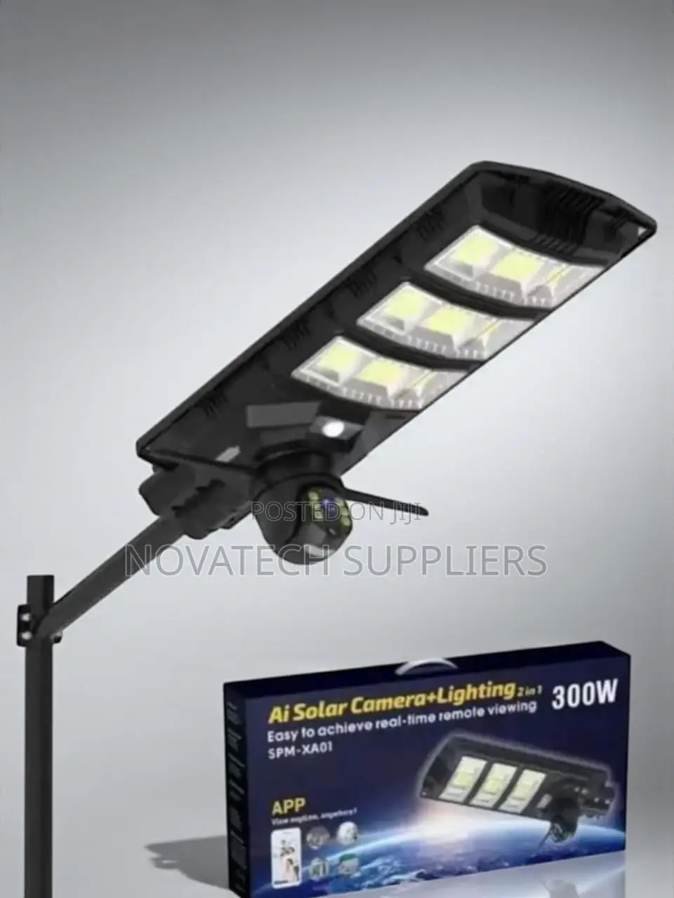 300w Solar Powered CCTV Camera Lighting System -All in One