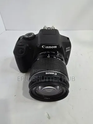 Canon Eos-2000d,Dslr Camera - Black (Kit With Ef-S 18-55mm Lens)