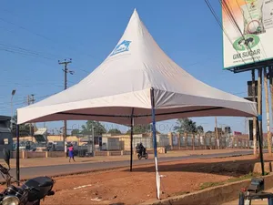 12x12fts Canopy in White PVC Material
