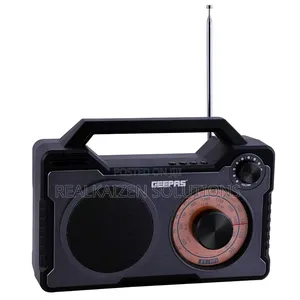 Geepas Rechargeable Analog Fm Radio With | Usb/Tf/Mp3/Wma Player