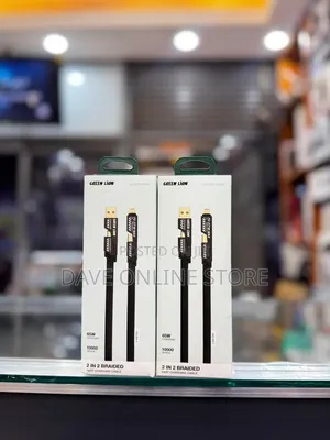 Green Lion 2-in-2 Braided Fast Charging Cable