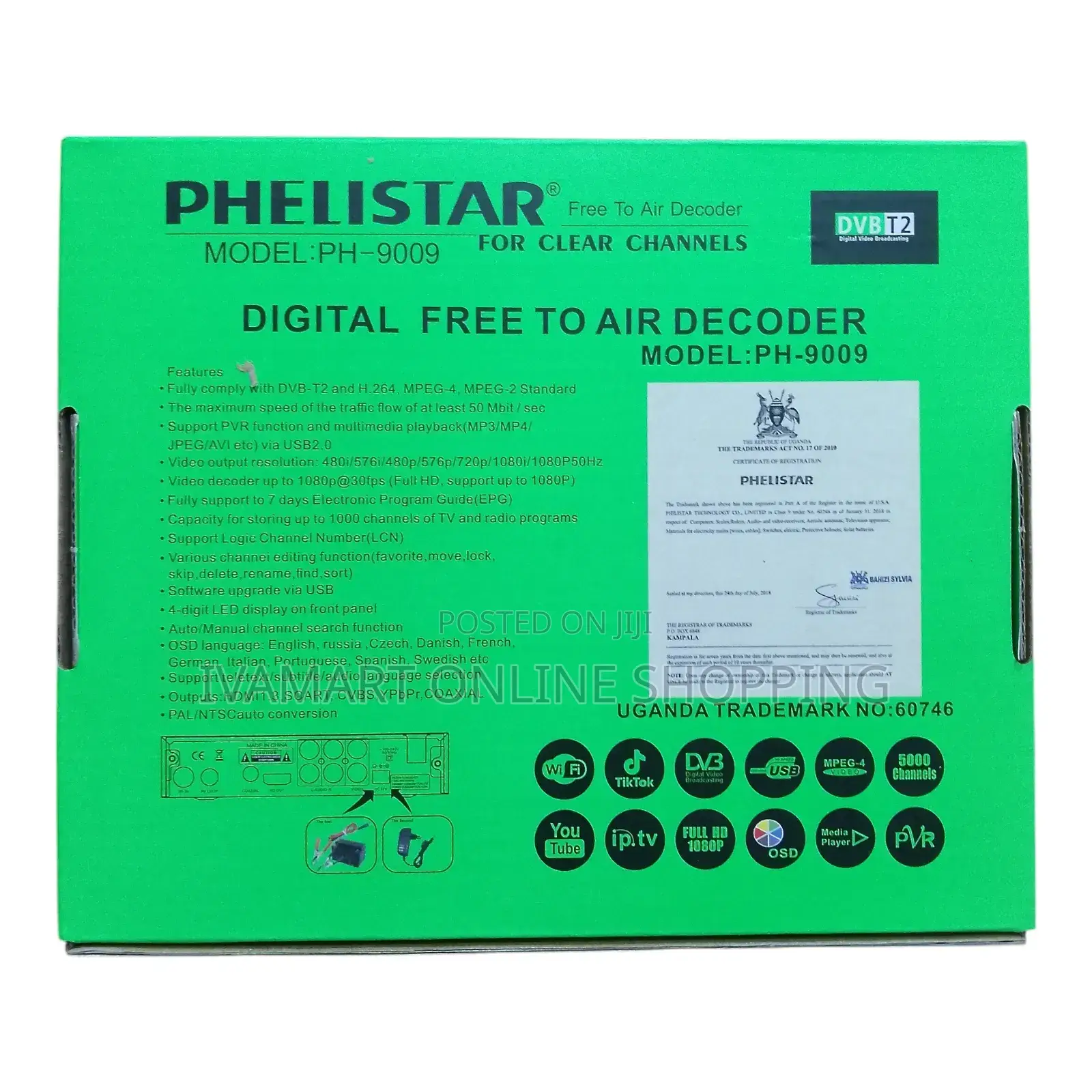 New Phelistar Digital Free-to-air Decoder - Clear Local Channels