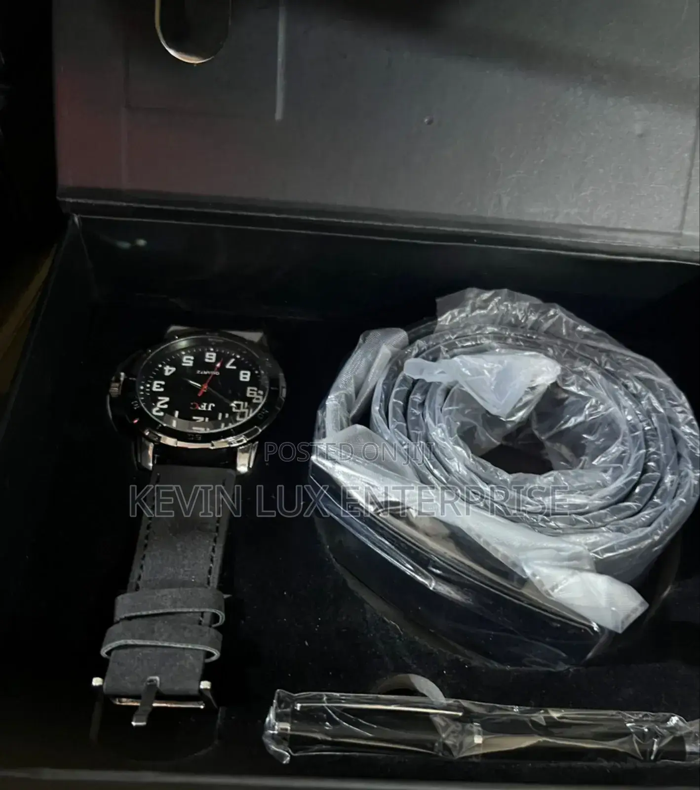 Gift Watch Pen and Black Belt