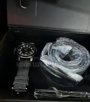 Gift Watch Pen and Black Belt