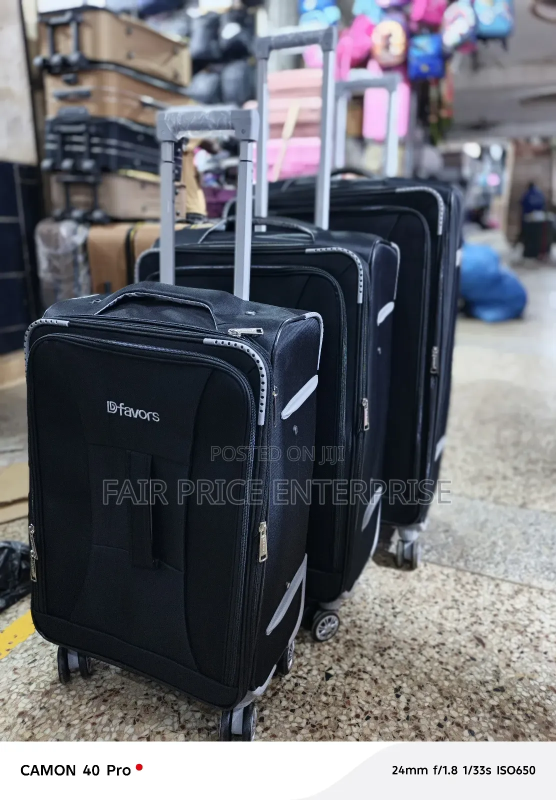D Favor Cloth Suitcase Full Set 3pcs