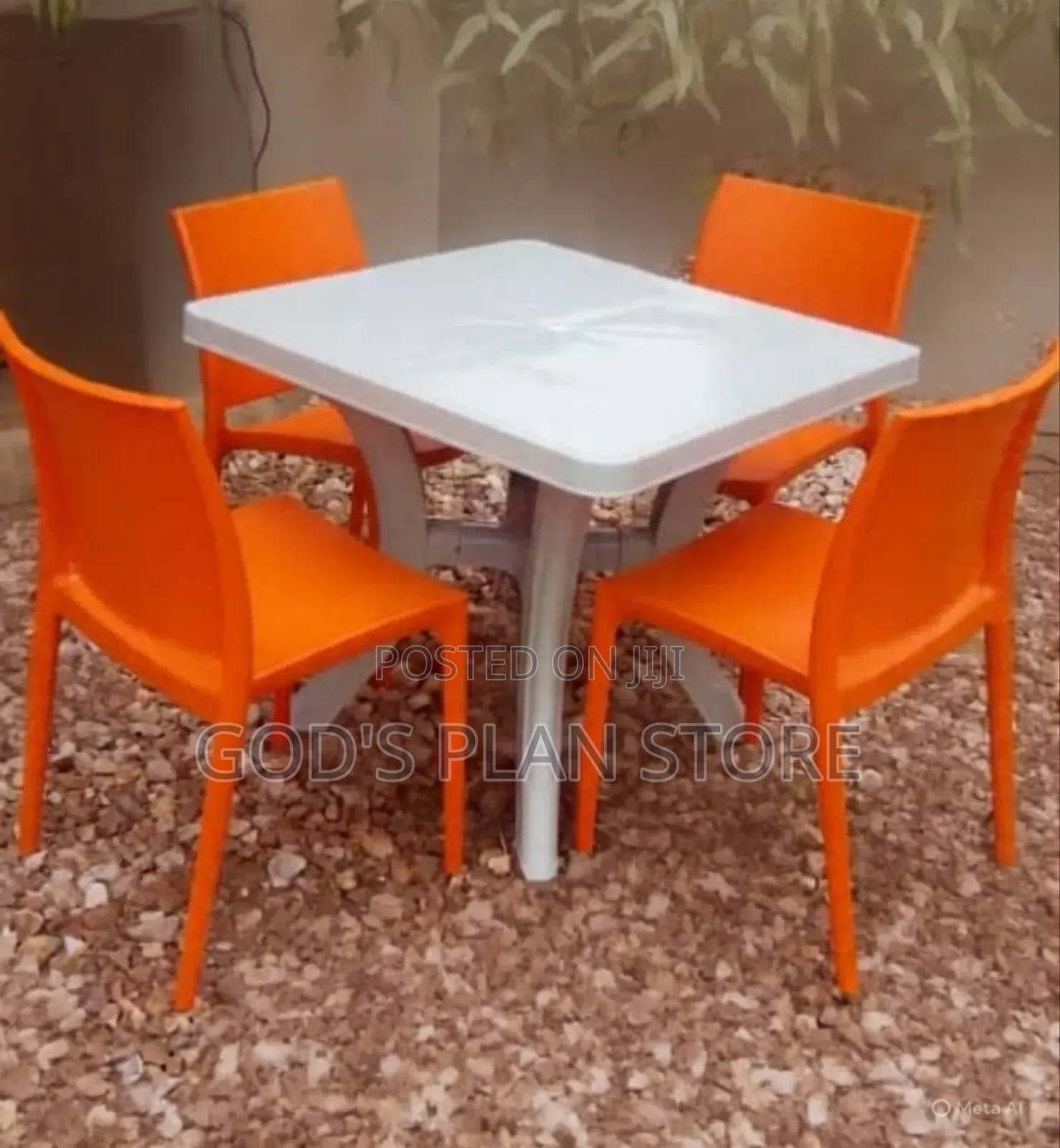 Glowing Table and Chairs Plastic Table and Chairs