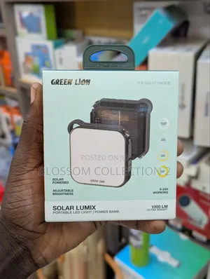 Green Lion Solar Lumix Portable Led Light With Power Bank (4000mah)