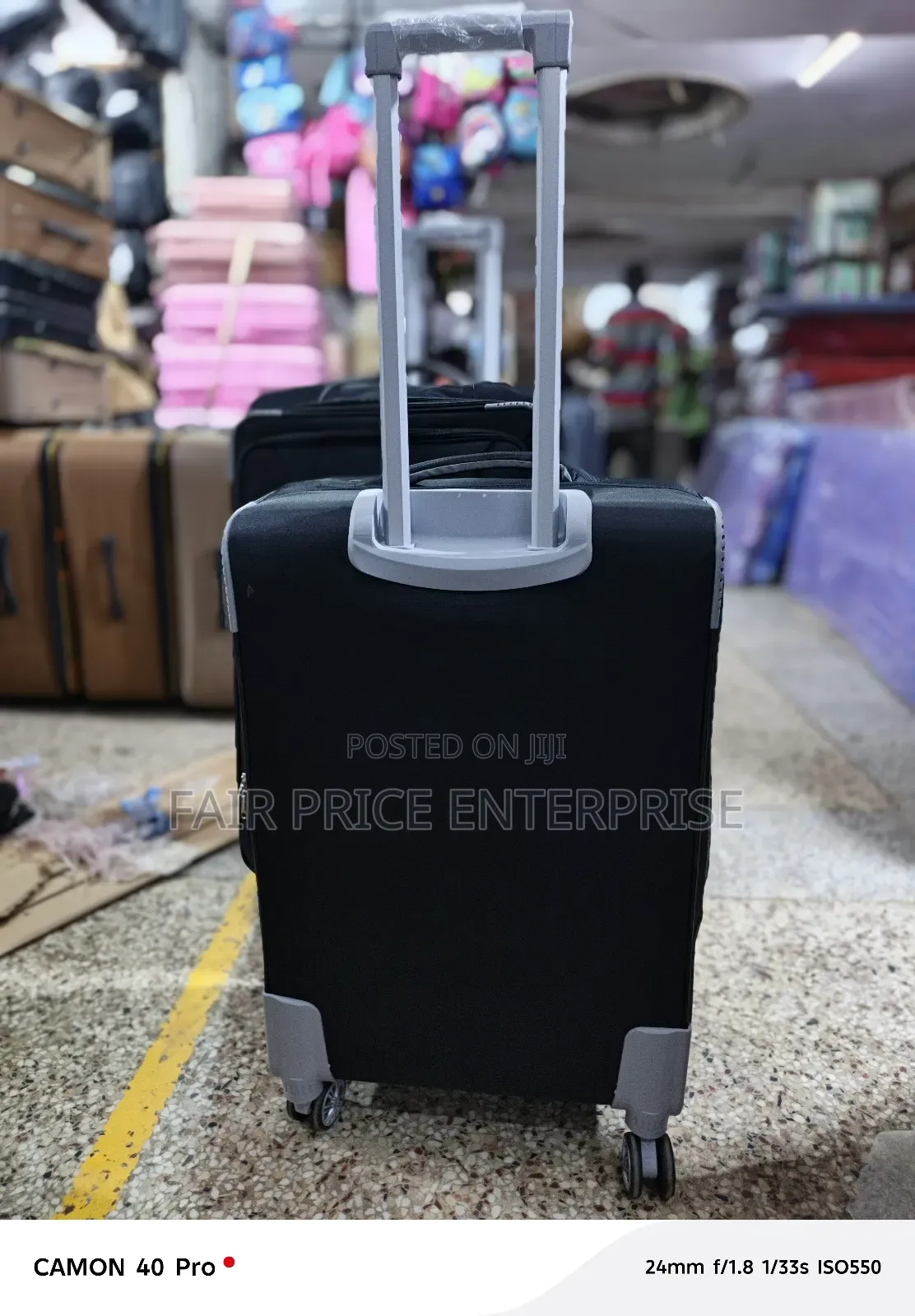 D Favor Travelling Cloth Suitcase in Large Size