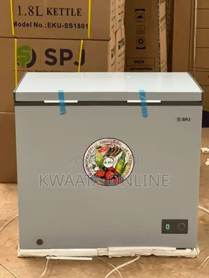 Spj 210-litre Chest Freezer, Single Door Deep Freezer – Silver