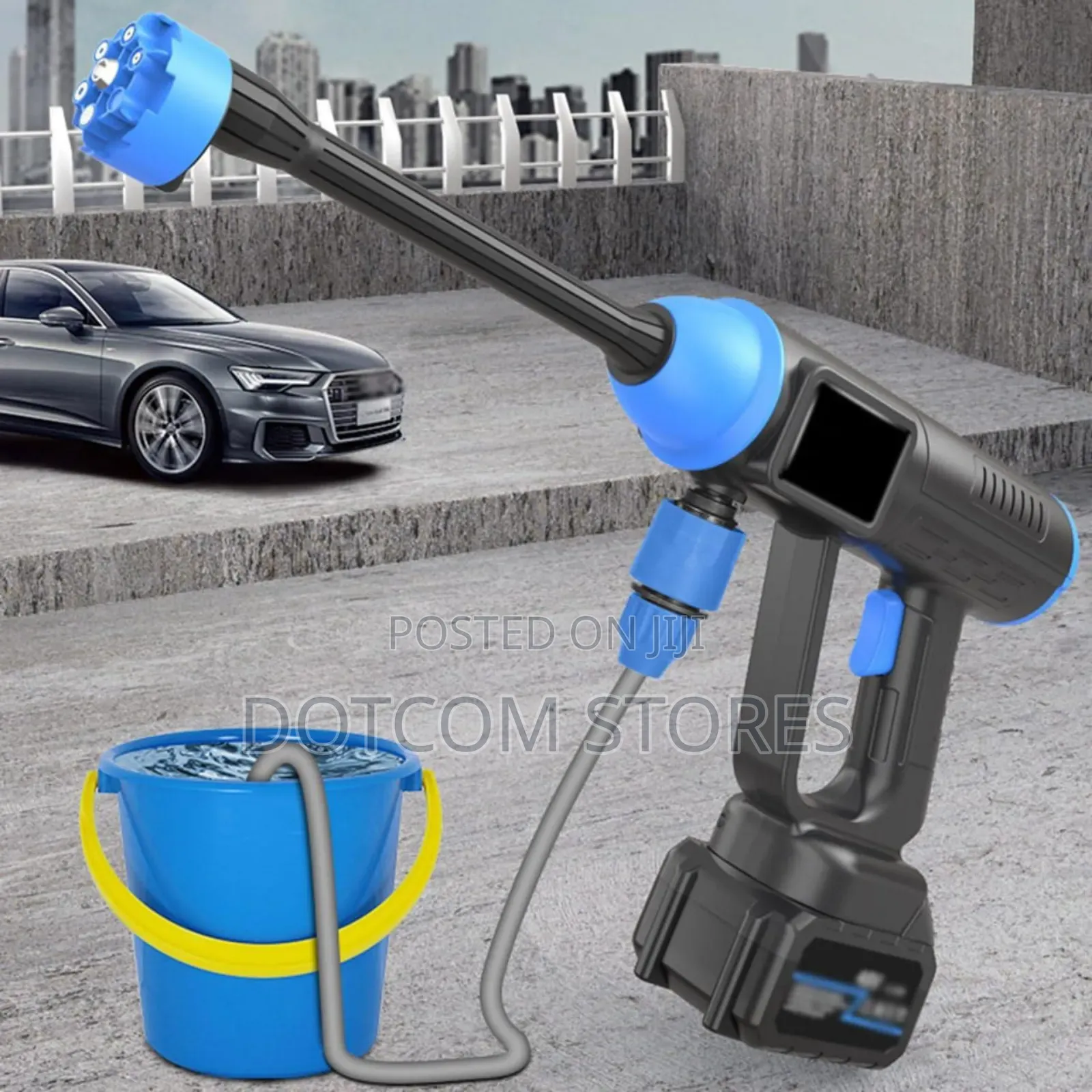 Cordless High Pressure Washing Gun With Two Batteries