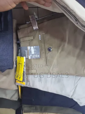 Men's Non-fading Formal Khaki Casual Trouser - Brown