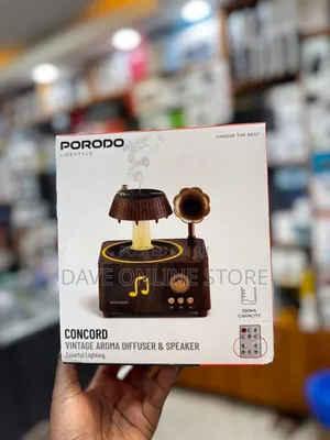 Porodo Lifestyle Concord Vintage Aroma Diffuser Speaker.