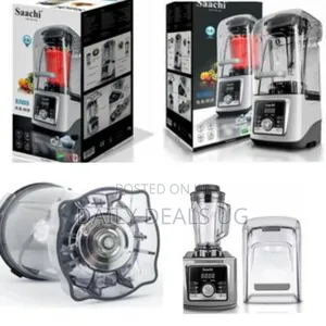 Saachi Commercial 4l Silent Blender With Ice Crusher - Clear