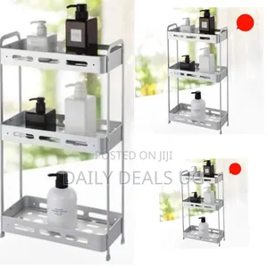 Multi-Tier Metal Storage Rack Organizer - Multicolor