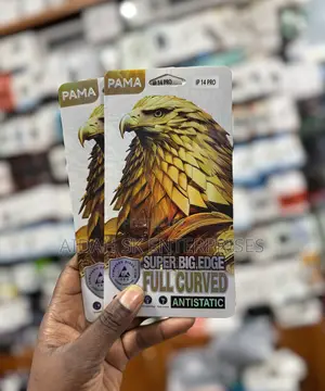 Pama Tempered Glass Screen Protector for an iPhone 14 Pro.