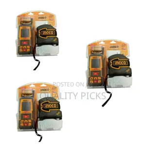 Ingco Laser Distance Detector Kit 70m and 5m Tape