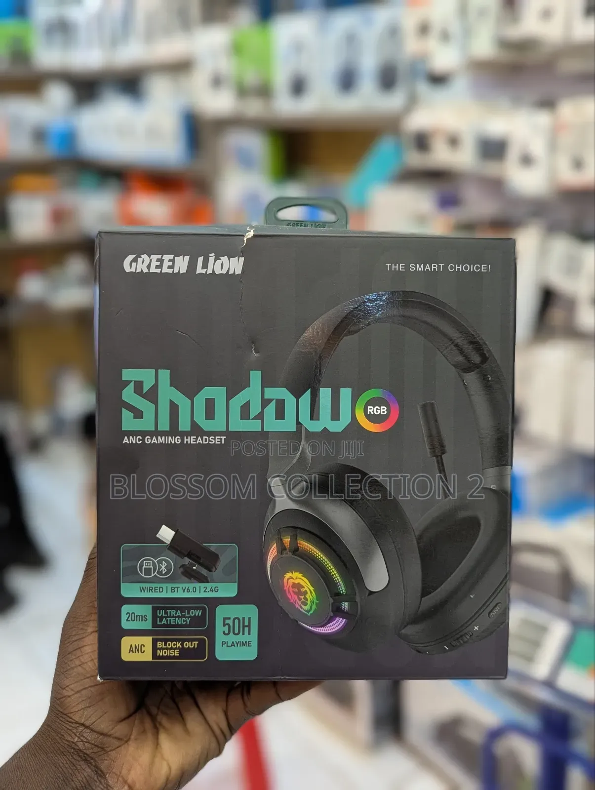Green Lion Shadow Anc Gaming Headset