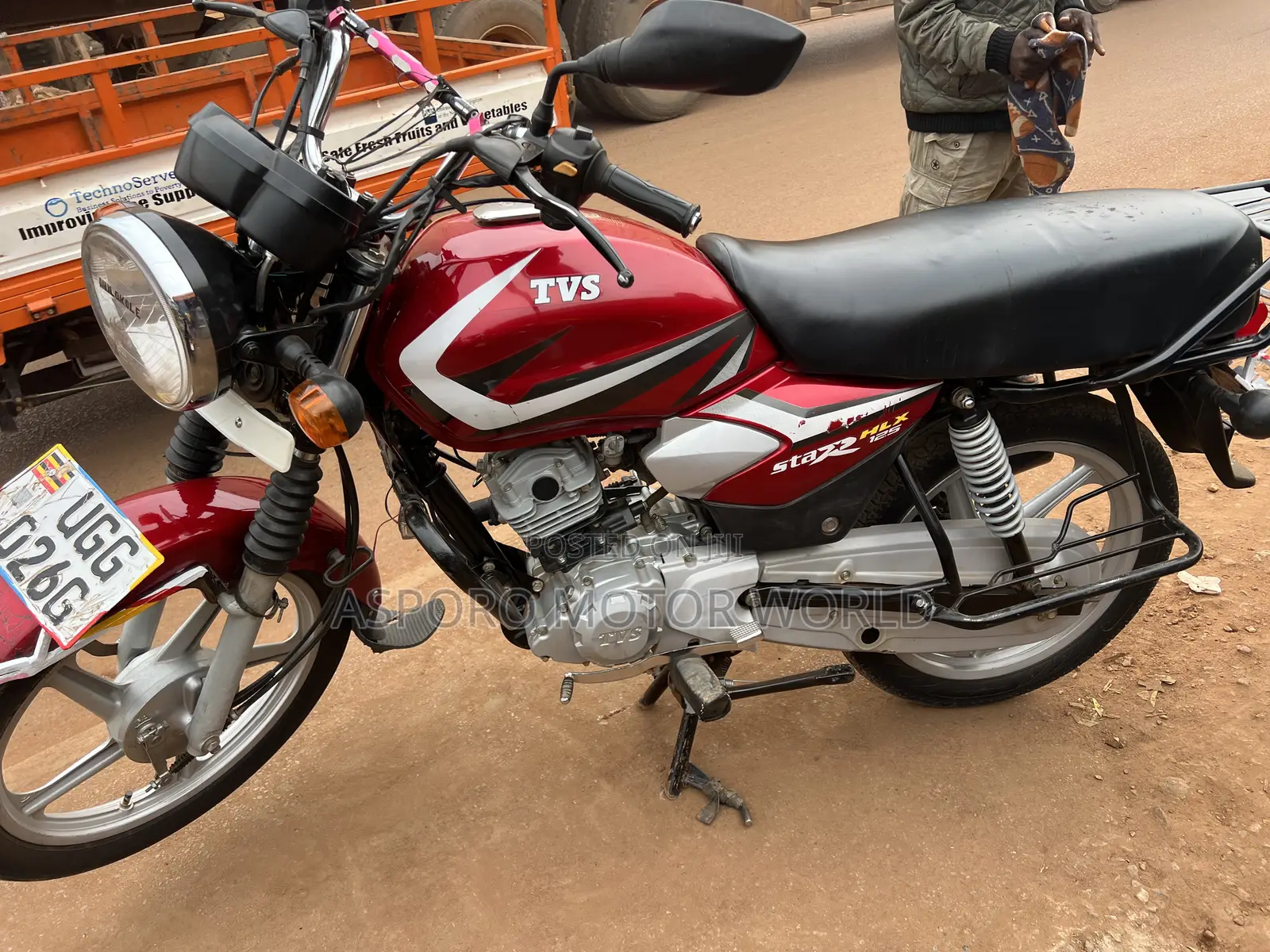 TVS HLX 125 2024 Red