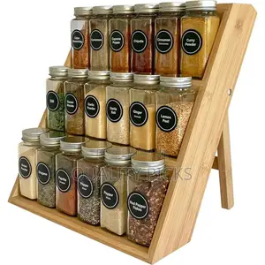 3 Tier Bamboo Spice Rack