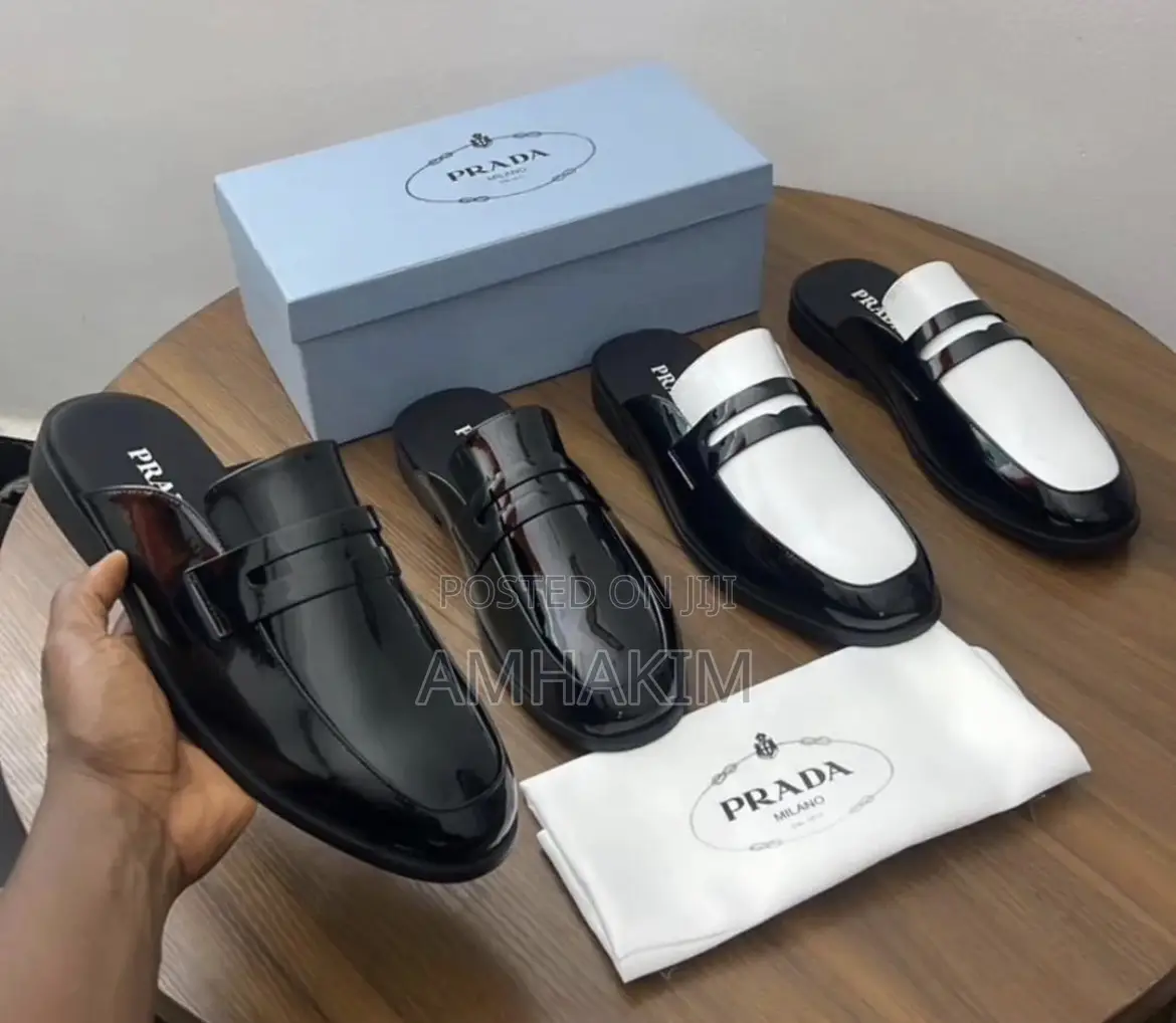 Classic Men's Designer Prada Mules In Stock