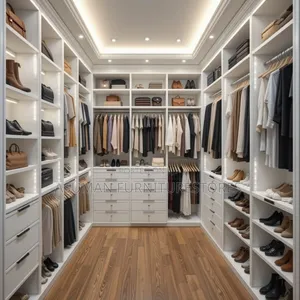 Luxurious Walking Closet in White Colour Call Us On