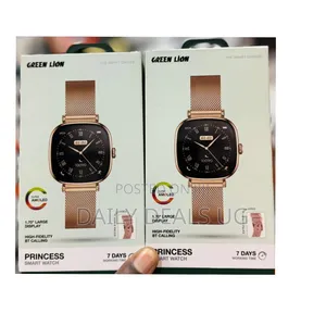 Green Lion Princess Smart Watch With Amoled Display and Extra Strap
