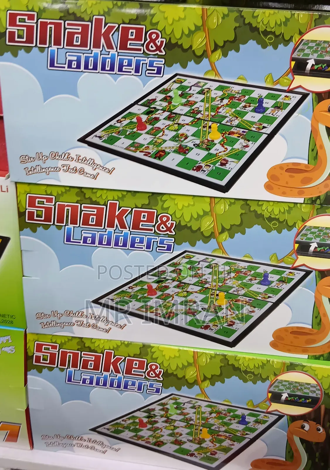 Snakes Ladders" Board Game.