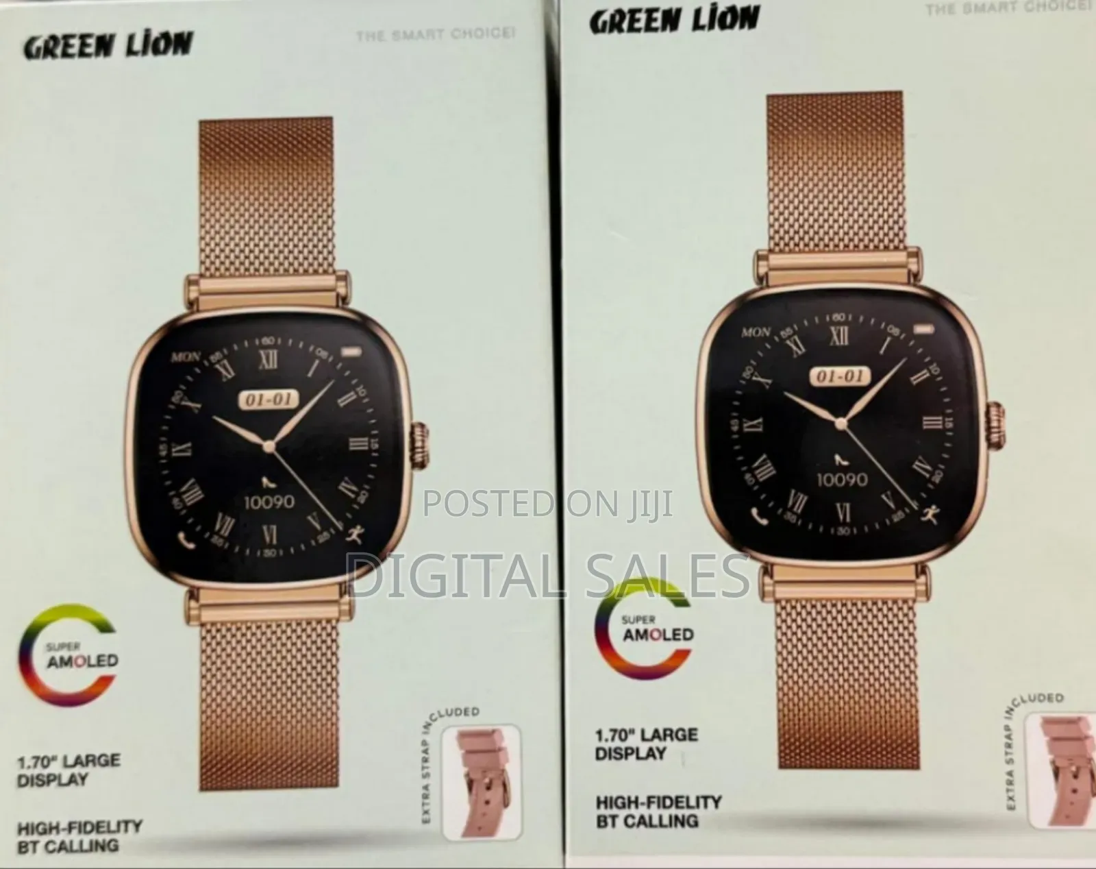 Green Lion Princess Smart Watch With Amoled Display And Extra