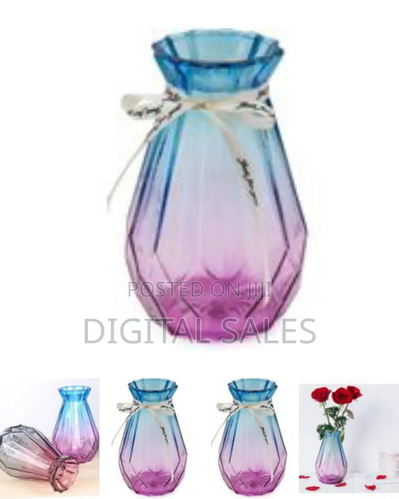 Modern Style Glass Flower Vase