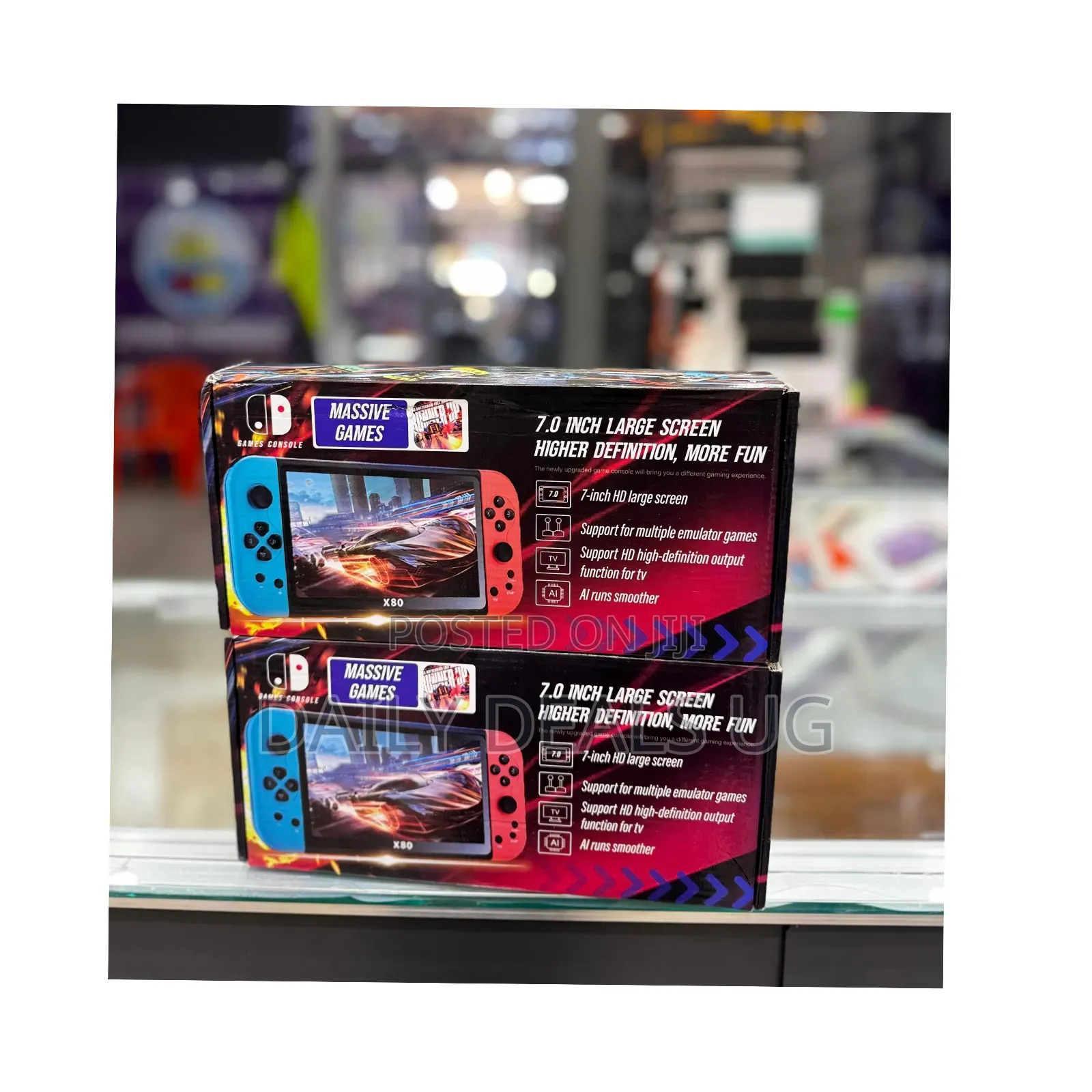 X80 Digital Video Game Console, 7-Inch Retro Game Controller