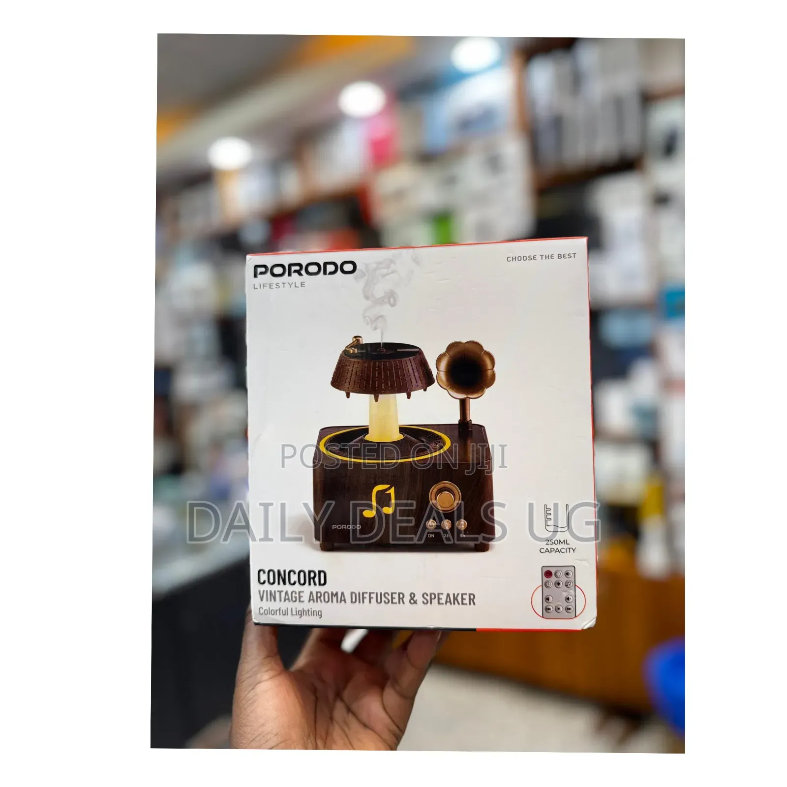 Porodo Lifestyle Concord Vintage Aroma Diffuser Speaker