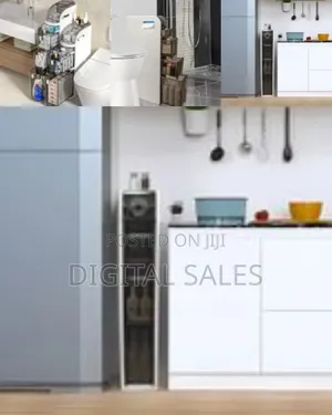 Slim Multi-Tiered Bathroom Storage Tower With Clear Drawers