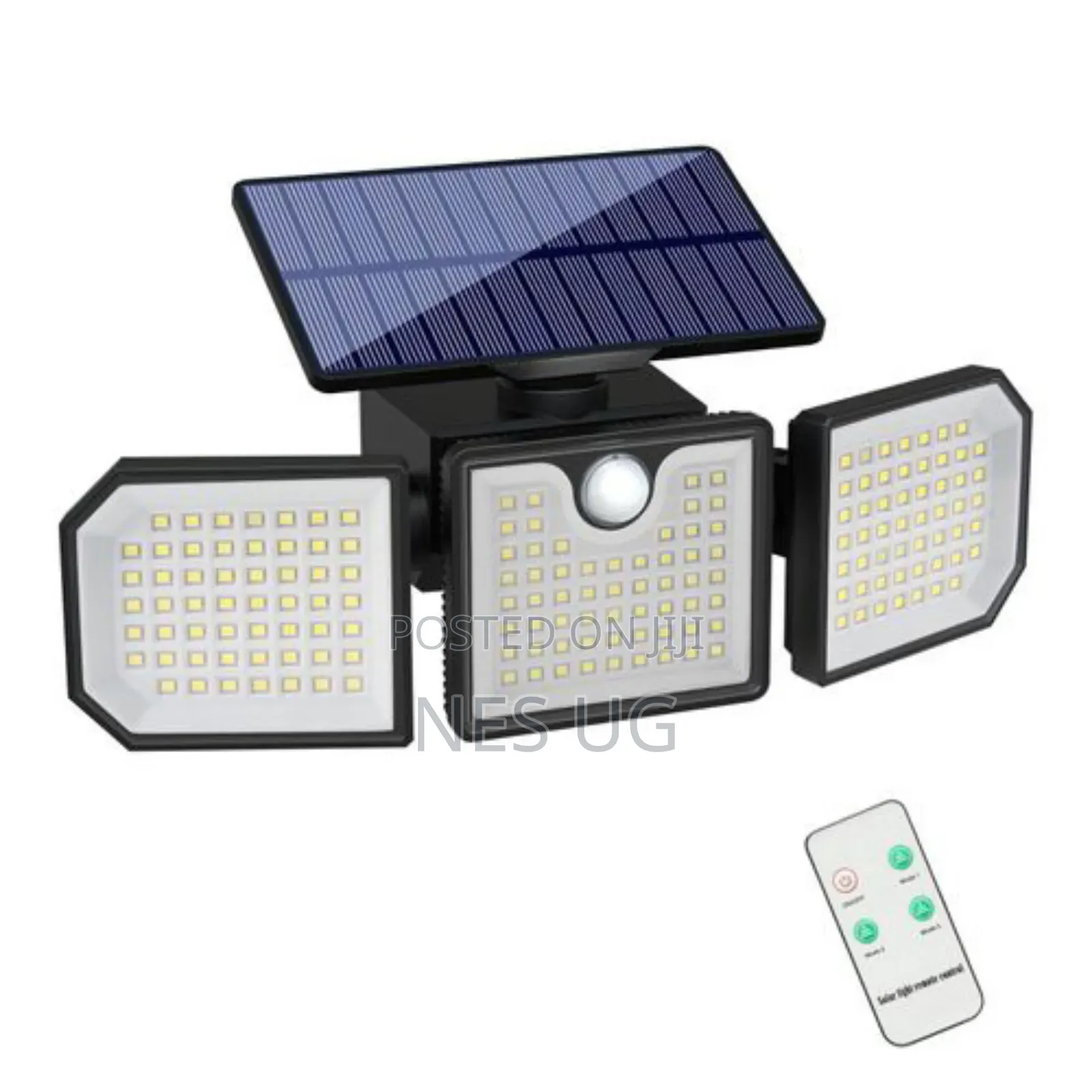 226led Solar Outdoor Lights, 3 Heads Rotatable Motion Sensor Lamp