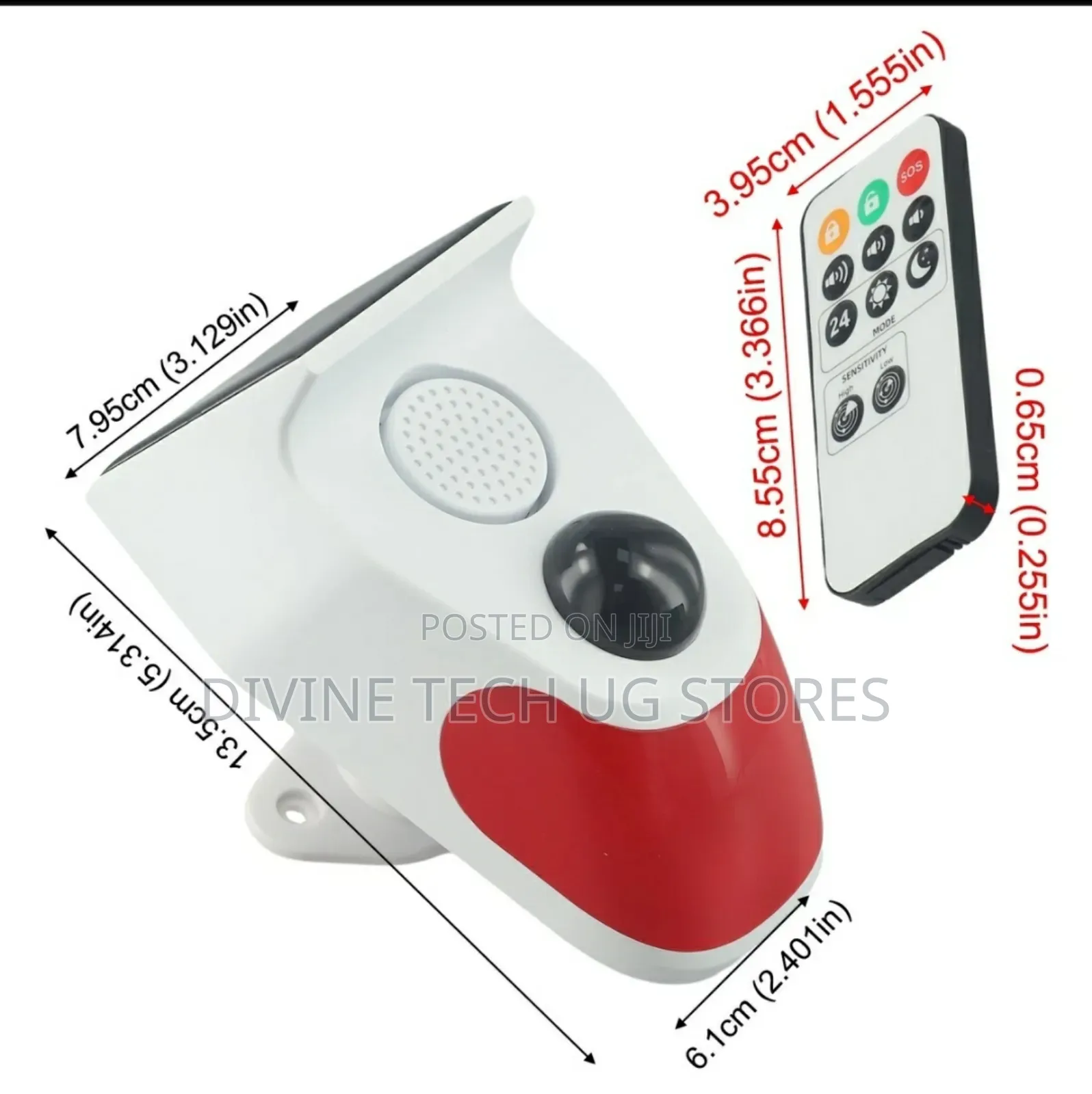 Motion Sensor Alarm, Wifi Solar Security Siren Light
