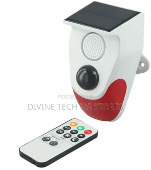 Motion Sensor Alarm, Wifi Solar Security Siren Light