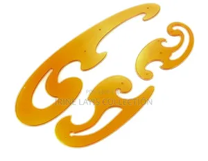 3pc Set of French Curve Rulers for Technical Drawing