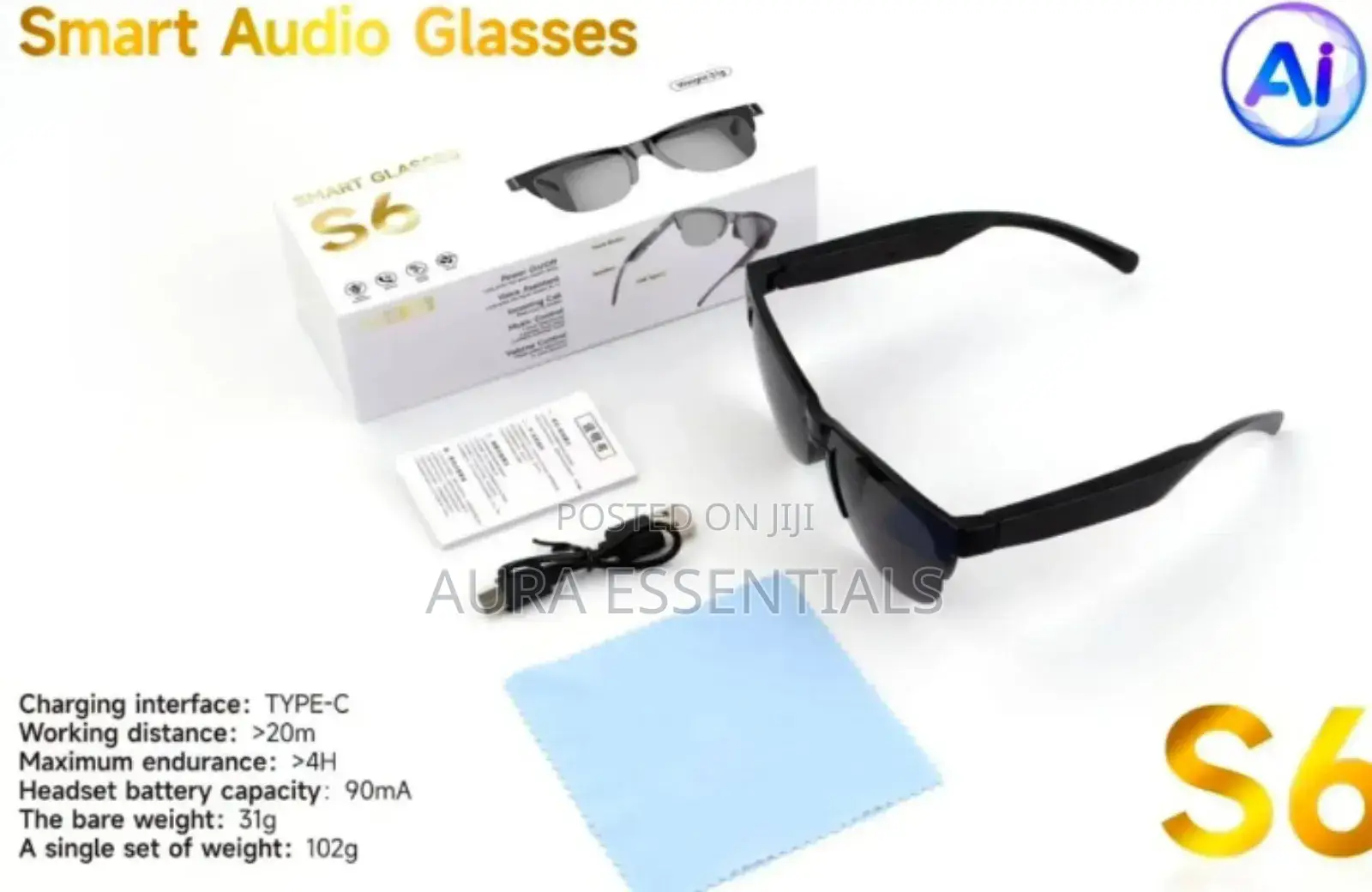 S6 Smart Audio Glasses