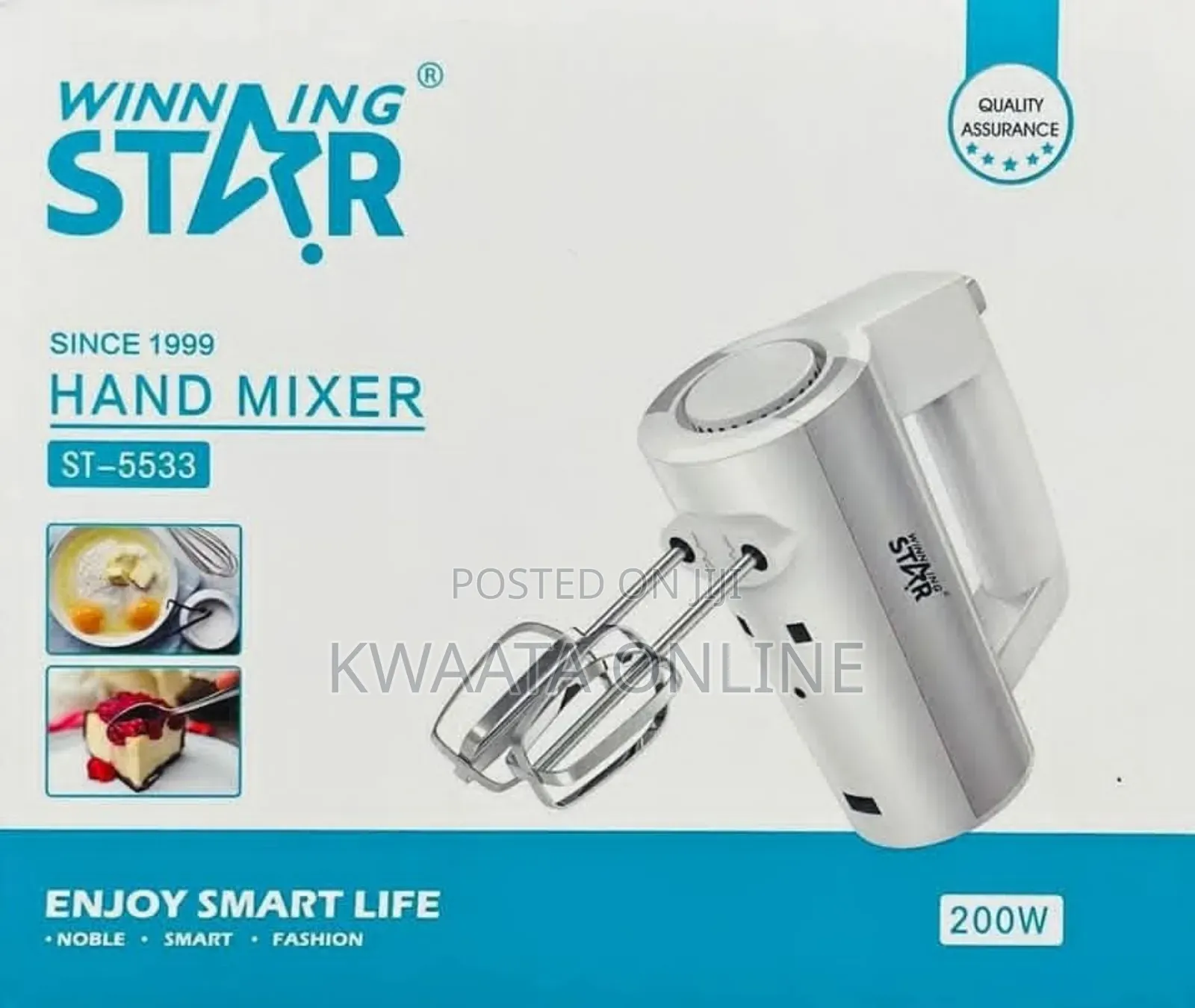 Electric Hand Mixer,Winning Star St-5533 Multipurpose Whisk Mini Mixer