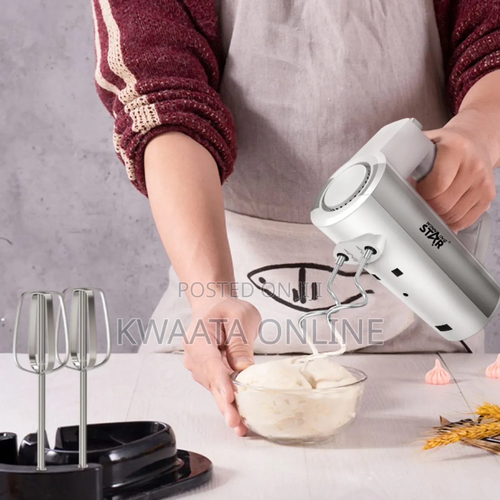 Electric Hand Mixer,Winning Star St-5533 Multipurpose Whisk Mini Mixer