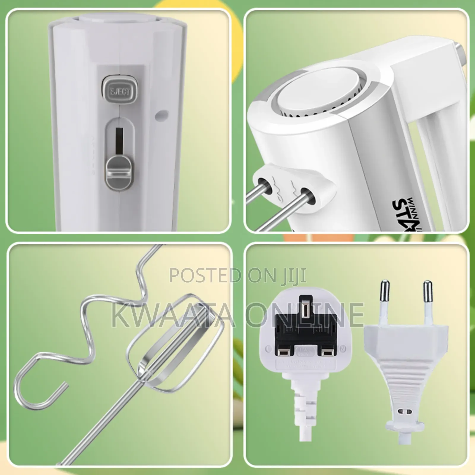 Electric Hand Mixer,Winning Star St-5533 Multipurpose Whisk Mini Mixer