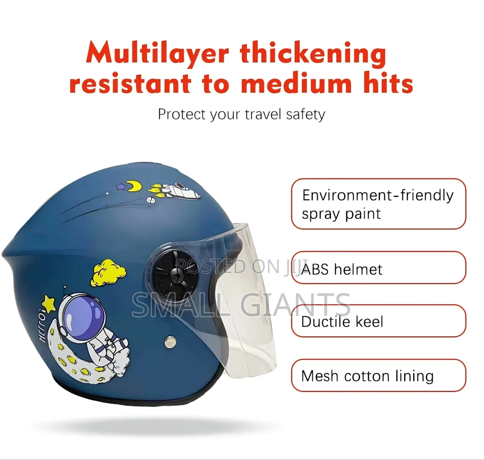 Open-face Kids' Motorcycle Or Scooter Helmet.