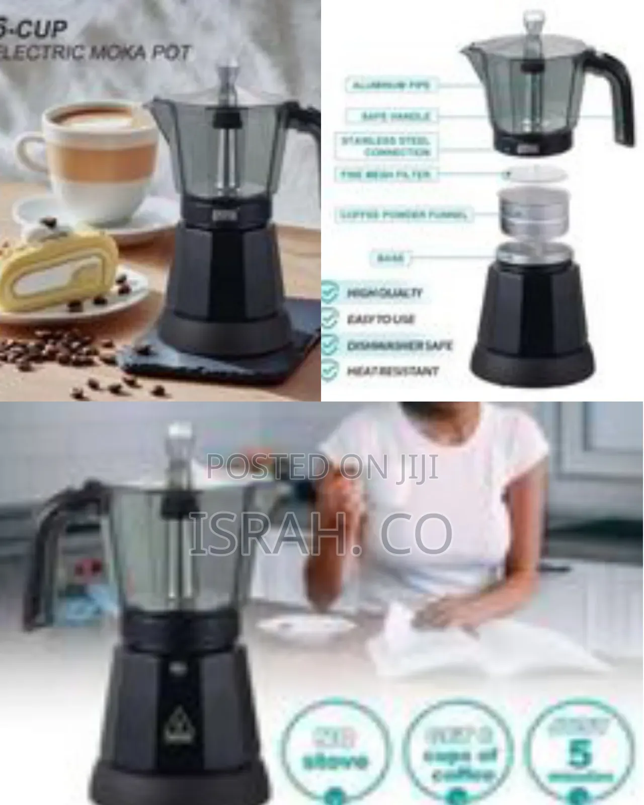 Winning Star 6-Cup Electric Moka Pot