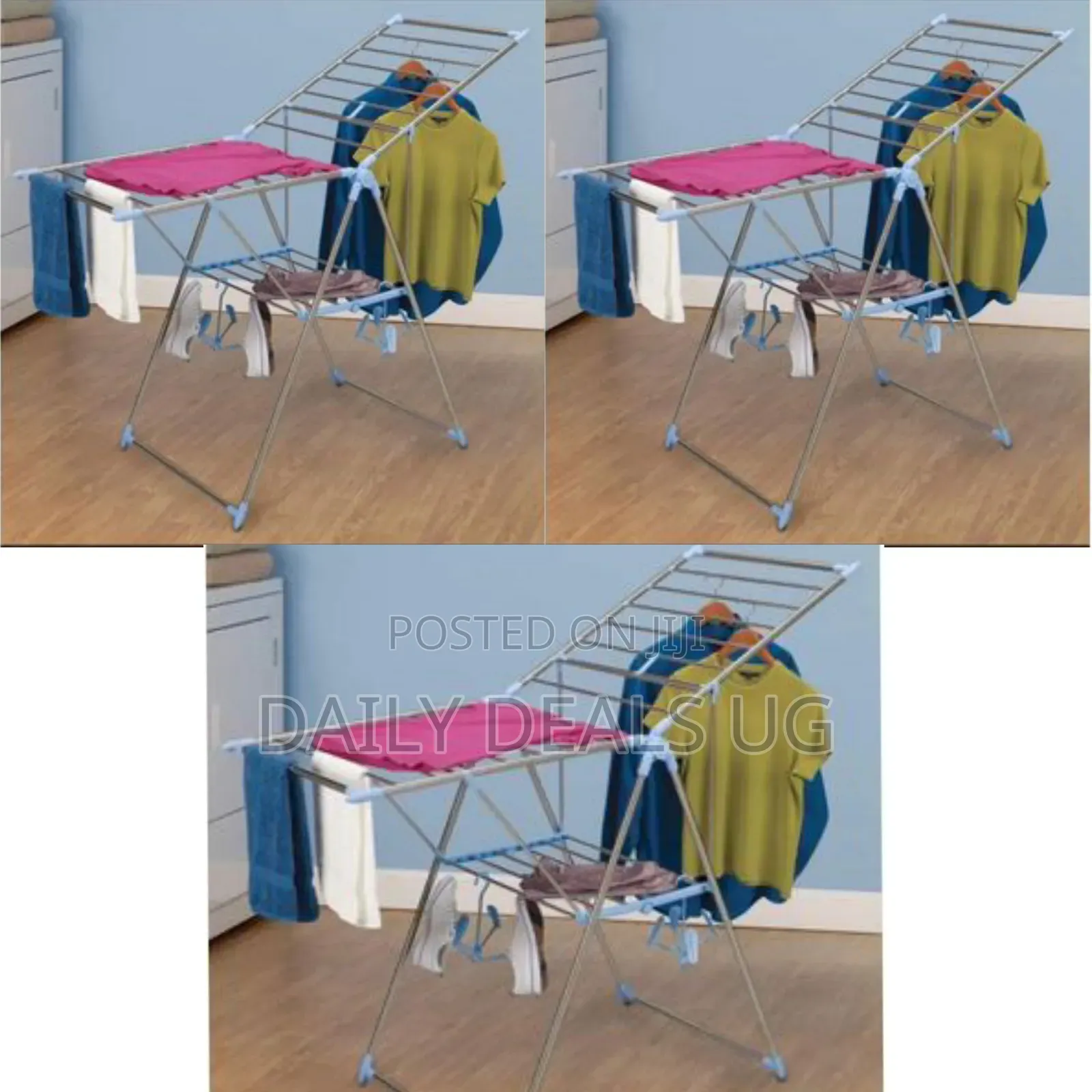 Household Essentials Gullwing Folding Clothes Drying Rack