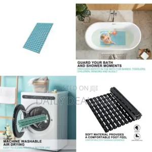Modern Slatted Non-Slip Bath and Shower Mat - Multicolor