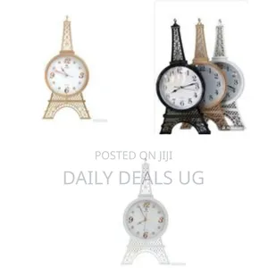 Decorative Eiffel Tower Theme Clock - Multicolor