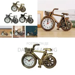 Vintage Bicycle Tabletop Alarm Clock - Multicolor