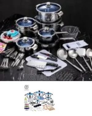 Premium Multi-Piece Stainless Steel Cookware and Kitchen Essential